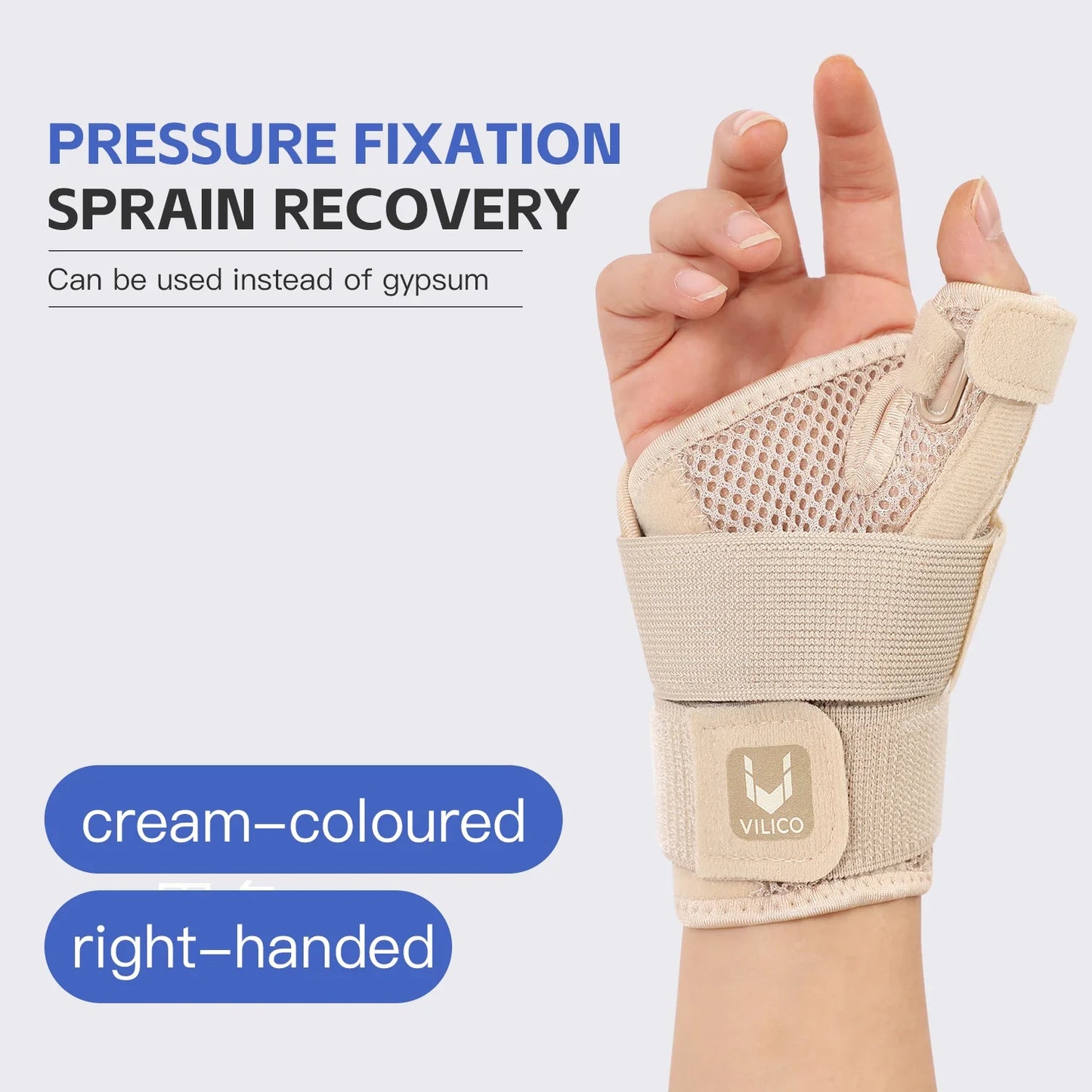 WristFlex™ Breathable Wrist Splint – Adjustable Support & Comfort
