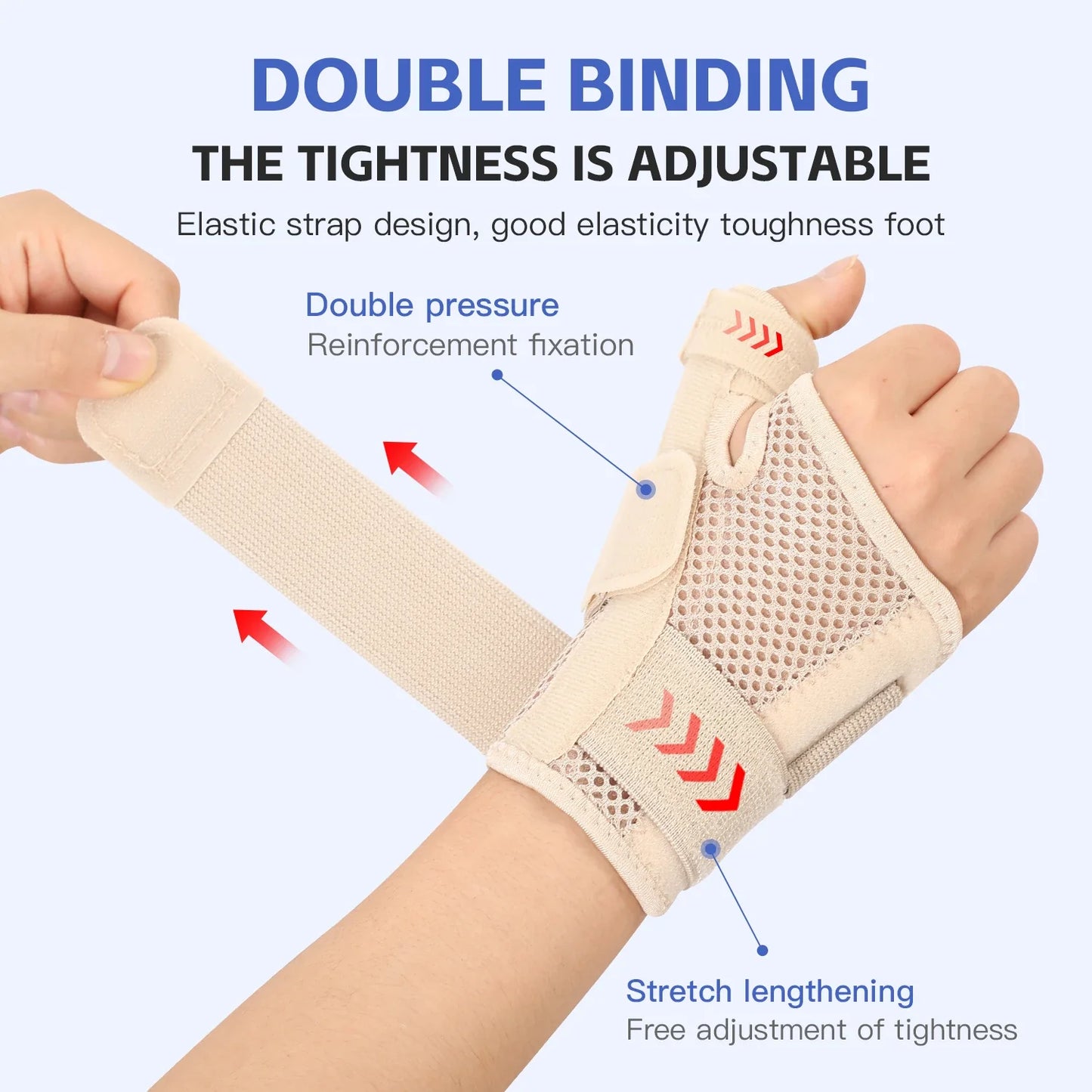 WristFlex™ Breathable Wrist Splint – Adjustable Support & Comfort