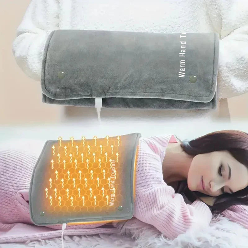 HeatEase™ Graphene Quick-Heating Pad – Adjustable Temp & Timer, USB-Powered